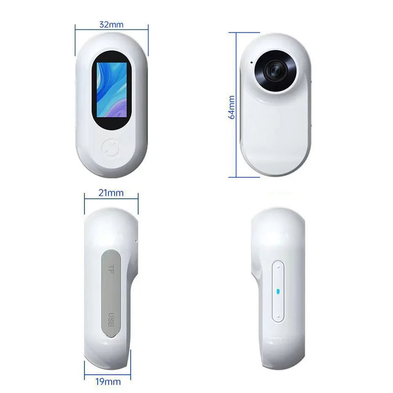 HD 1080P Wireless Pet Collar Camera - Video Records for Cats & Dogs