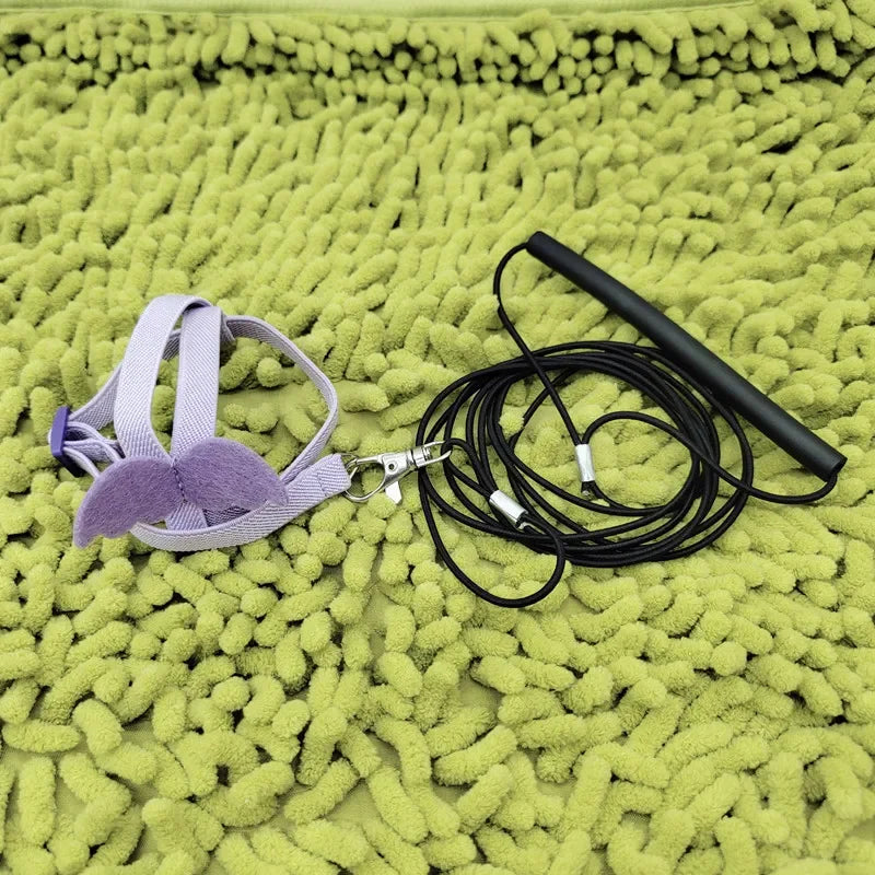 Parrot Flying Harness Leash - Outdoor Flight Training Rope for Cockatiels