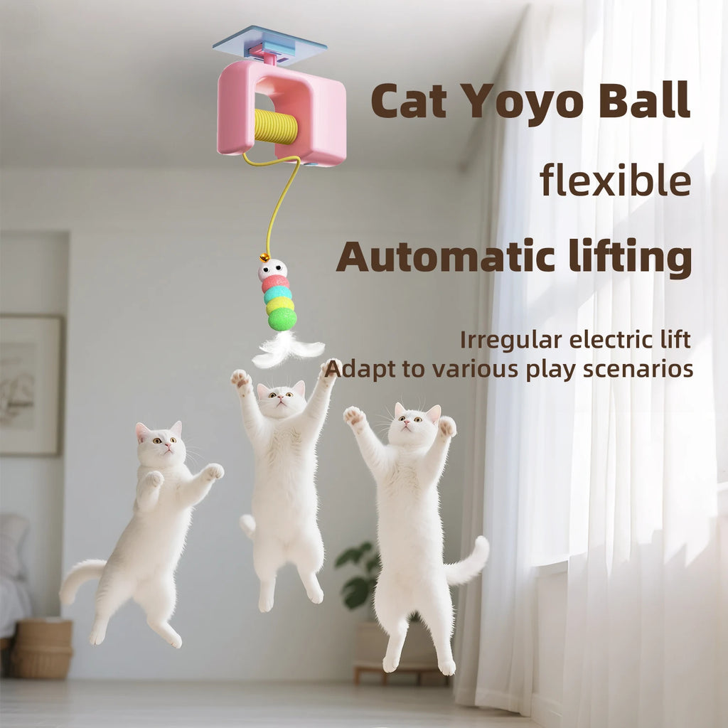 Automatic Flying Bird Cat Toy - Rechargeable Interactive Hanging Door Hunt Toy