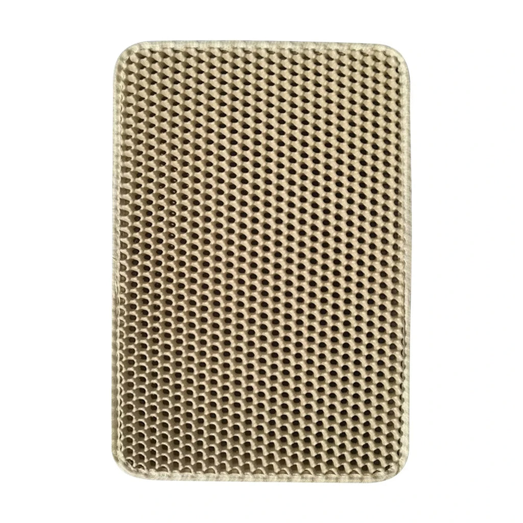 Large Cat Litter Mat - Waterproof Non Slip Double Layer Litter Box Pad