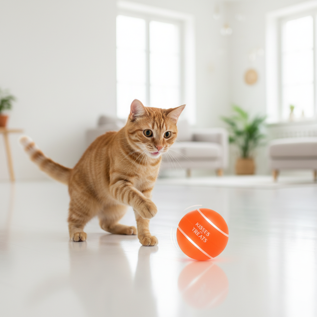Hot Intelligent pet toy ball electronic pet interactive toy moving ball USB puppy automatic moving bounce gift cat products.