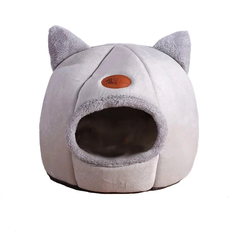 Deep Sleep Cat Bed - Winter Comfort Cozy Cave Nest Indoor for Small Dogs