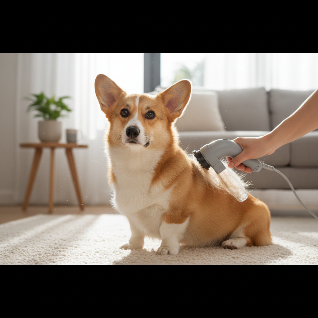 Electric Pet Hair Portable Pet Massage Cleaning Brush