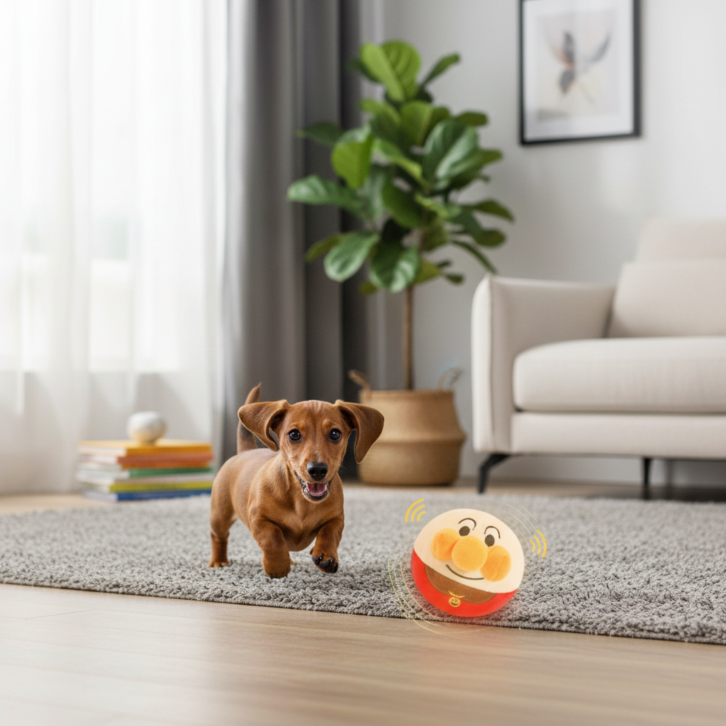 New Dog Toys Interactive Puzzle Electric Plush Jumping Ball USB Rechargeable Clown Cartoon Dog Training Toy Piggy Pet Product
