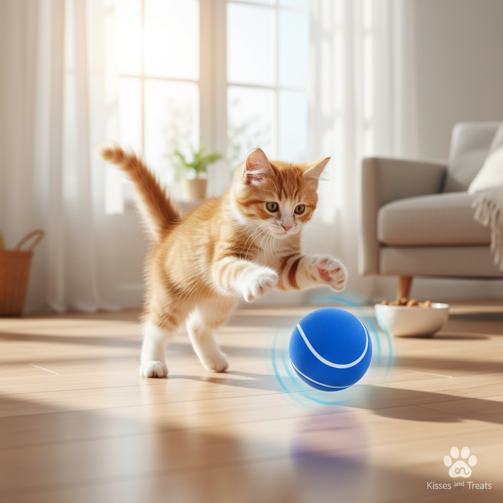 Hot Intelligent pet toy ball electronic pet interactive toy moving ball USB puppy automatic moving bounce gift cat products.